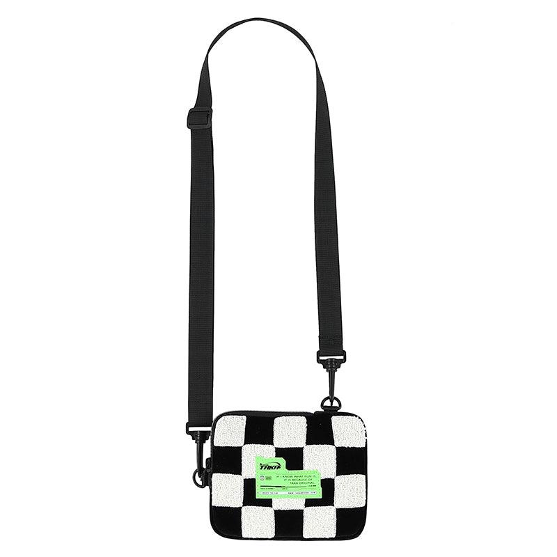 TAKA ORIGINAL LIMITED - TAKA Original [ Eternet 001] Fleece checkboard crossbody bag