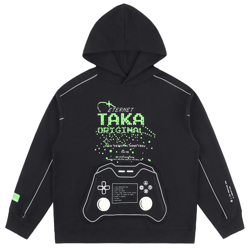TAKA ORIGINAL LIMITED - TAKA Original [ Eternet 002] game controller heavy wash hoodie