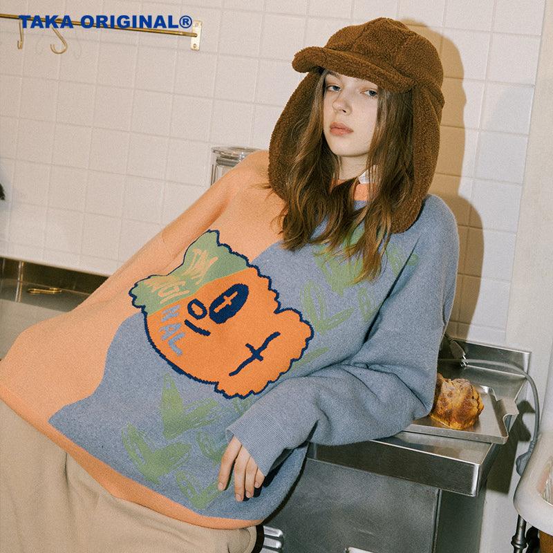 TAKA ORIGINAL LIMITED - TAKA Original Lily bear in half knit jumper