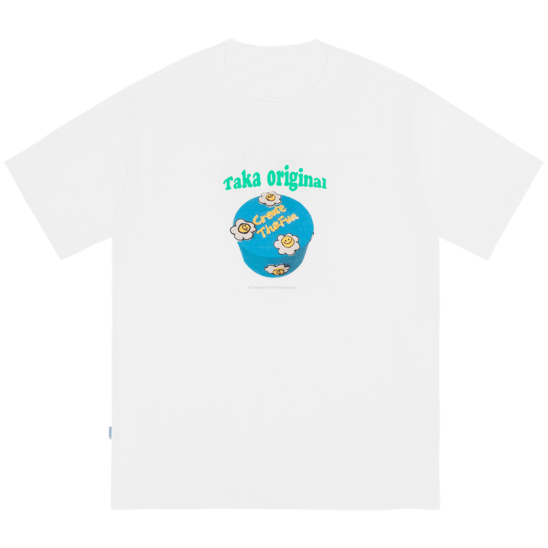 TAKA ORIGINAL LIMITED - TAKA Original That's Fun cake print logo T-shirt