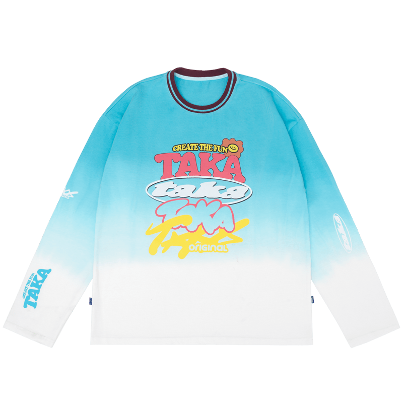 TAKA Original That's Fun long sleeve t-shirt with a gradual TAKA Original That's Fun long sleeve t-shirt with a gradual
