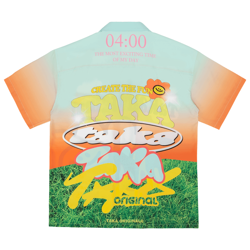 TAKA Original That's Fun sunrise logo pattern shortsleeve shirt – TAKA ...