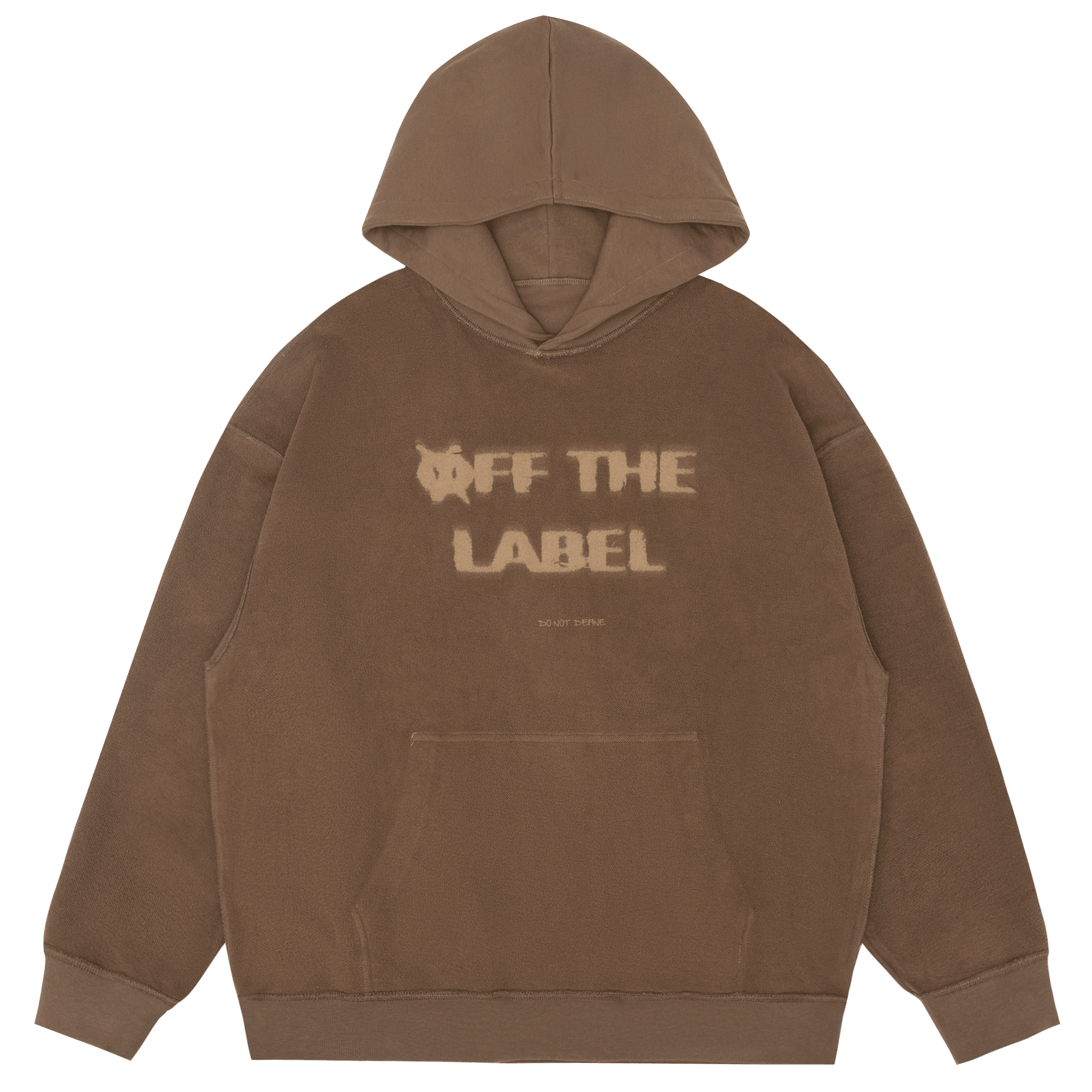 TAKA ORIGINAL LIMITED - [Welcome Special] Off The Label brown reversible hoodie