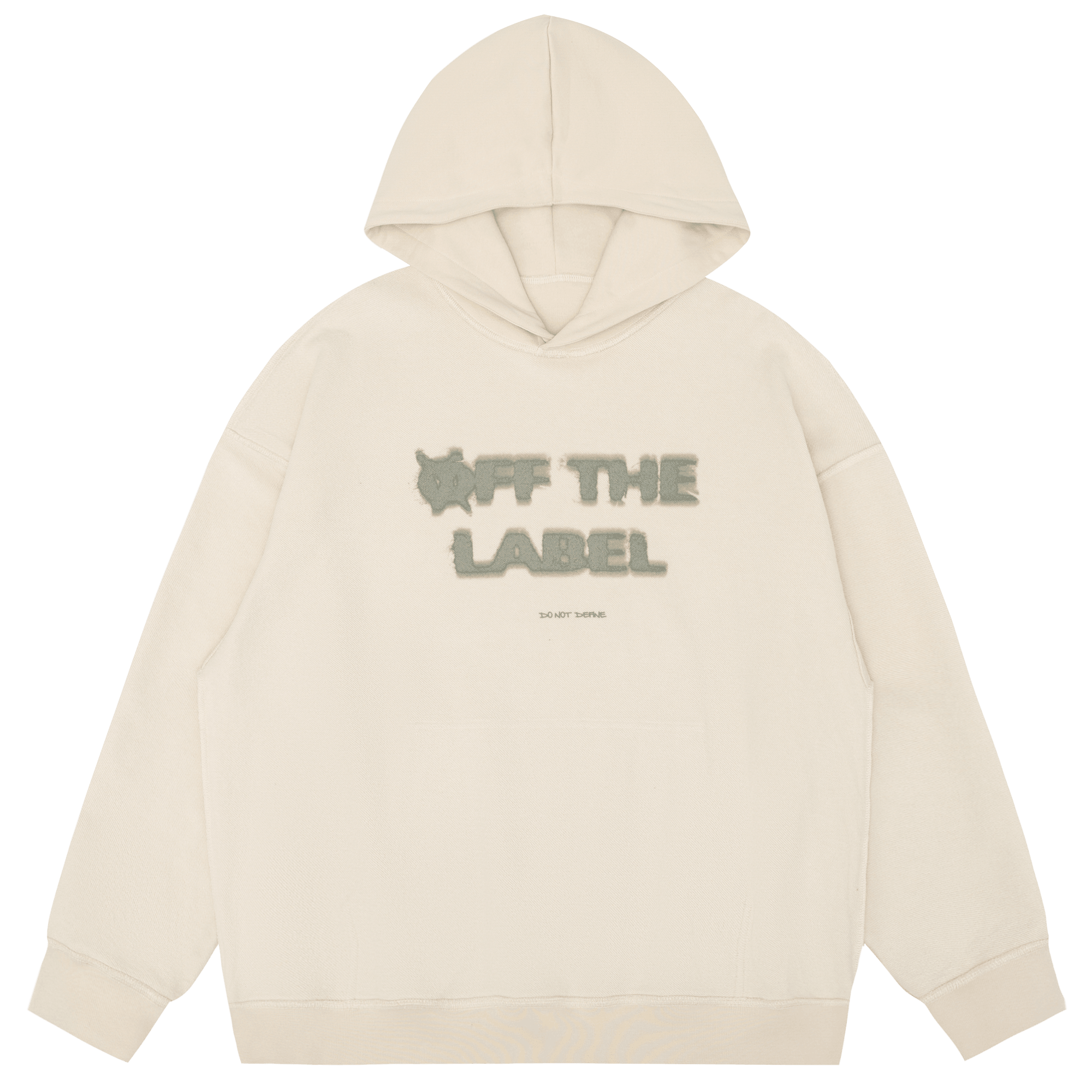 TAKA ORIGINAL LIMITED - [Welcome Special] Off The Label cream reversible hoodie